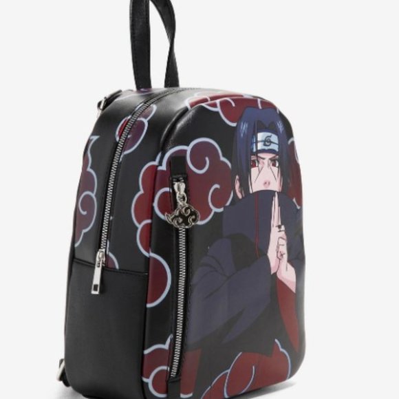 Hot Topic Bags Naruto Shippuden Itachi Akatsuki Mini Backpack Nwt